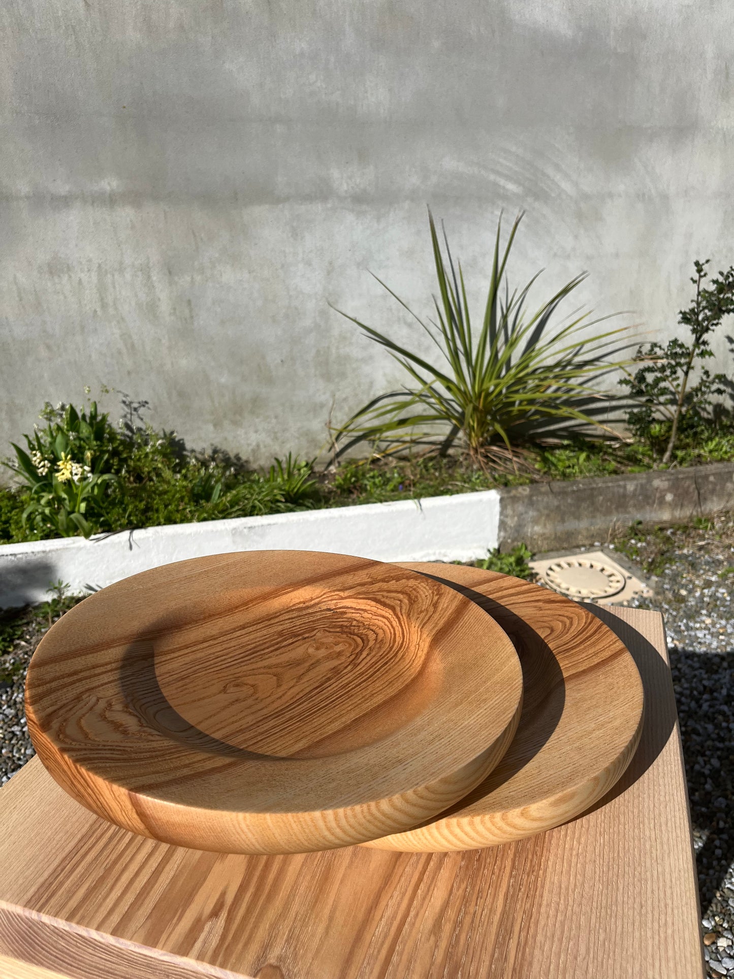 Set de 2 Assiette semi-creuse en frêne – 29,5 cm